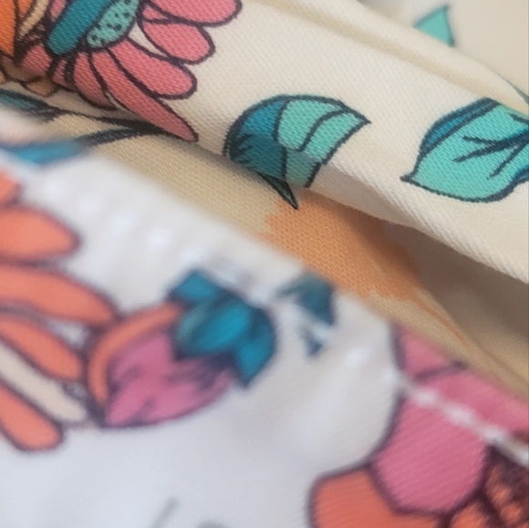 St. Johns Bay Size 18 White Floral Print Pockets Ladies Pedal Pushers Capris - Picture 15 of 16